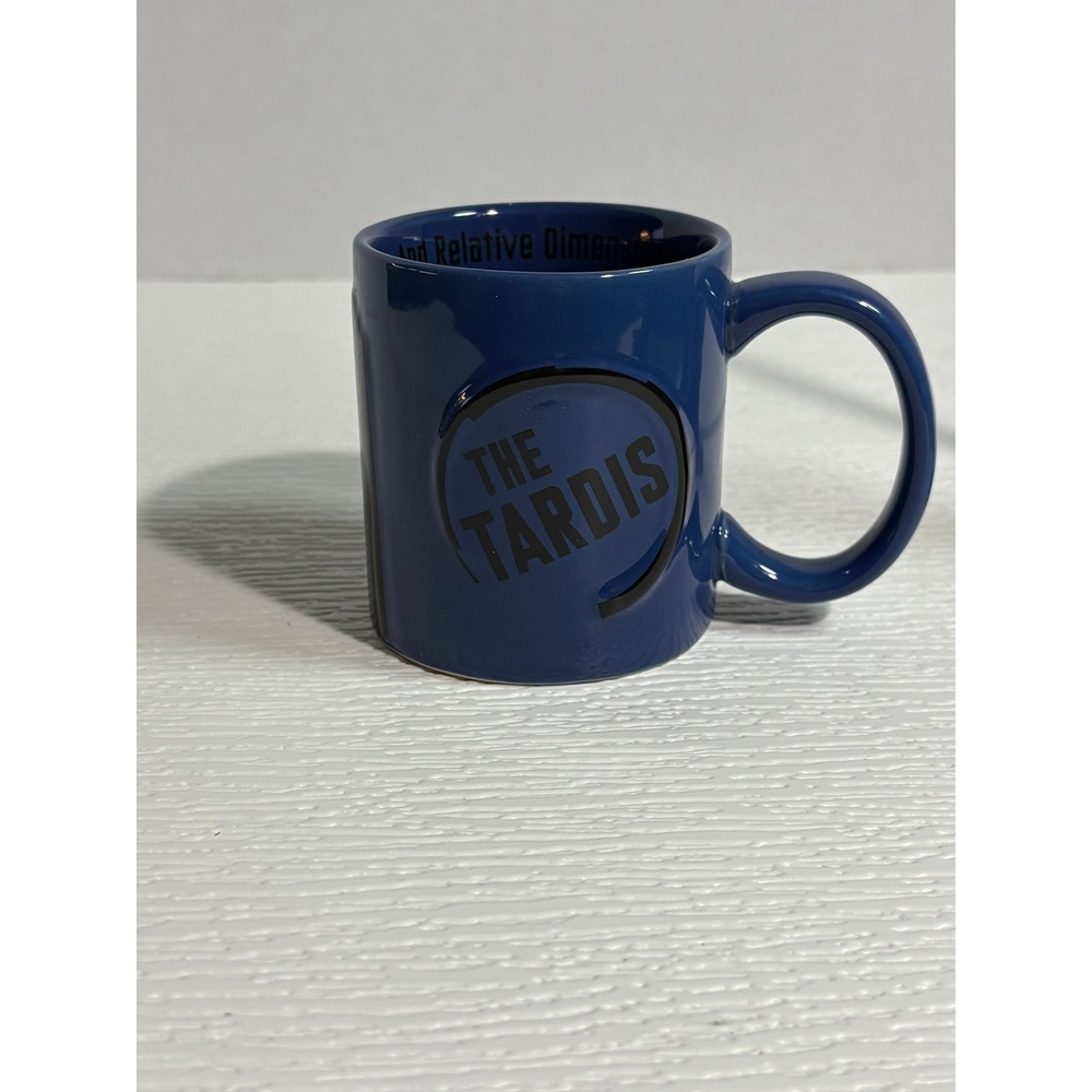 Doctor Who TARDIS Ceramic Coffee Mug Time And Relative Dimension In Space S0136